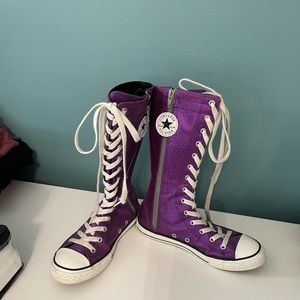 Chuck Taylor purple sparkly  All Star High tops